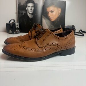Nunn Bush Tan Leather Oxford Shoes
